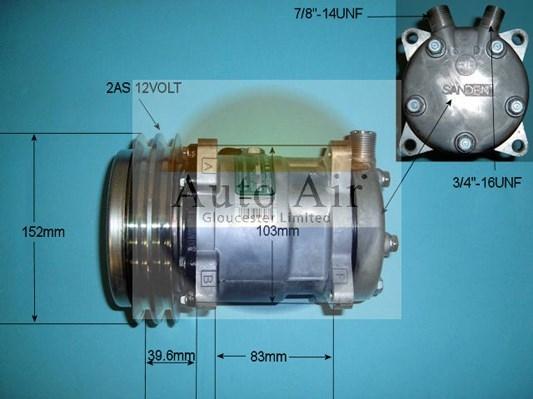 Auto Air Gloucester 14-0010 - Компрессор кондиционера autodnr.net