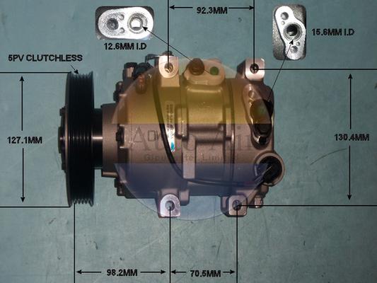 Auto Air Gloucester 14-0056P - Компресор, кондиціонер autocars.com.ua