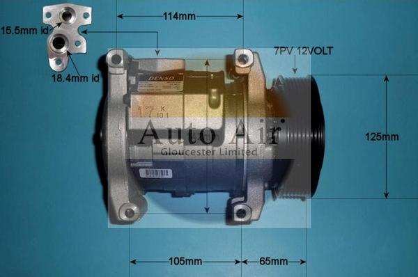 Auto Air Gloucester 14-0120 - Компрессор кондиционера autodnr.net