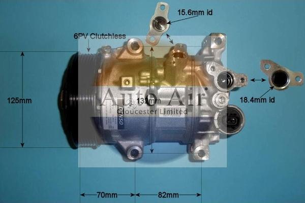 Auto Air Gloucester 14-0196 - Компресор, кондиціонер autocars.com.ua