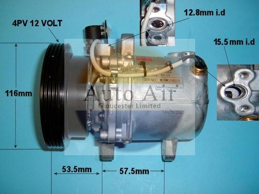 Auto Air Gloucester 14-0228 - Компрессор кондиционера autodnr.net