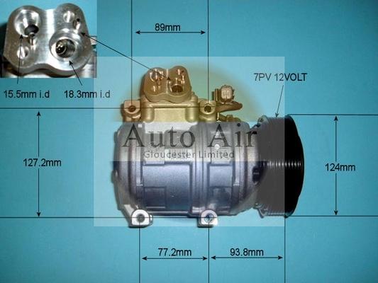 Auto Air Gloucester 14-0257 - Компресор, кондиціонер autocars.com.ua