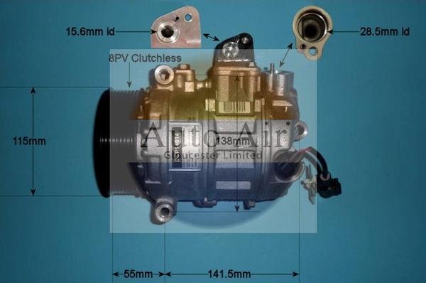 Auto Air Gloucester 14-0267 - Компрессор кондиционера autodnr.net