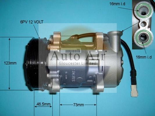 Auto Air Gloucester 14-0281R - Компресор, кондиціонер autocars.com.ua