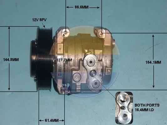 Auto Air Gloucester 14-0353P - Компресор, кондиціонер autocars.com.ua