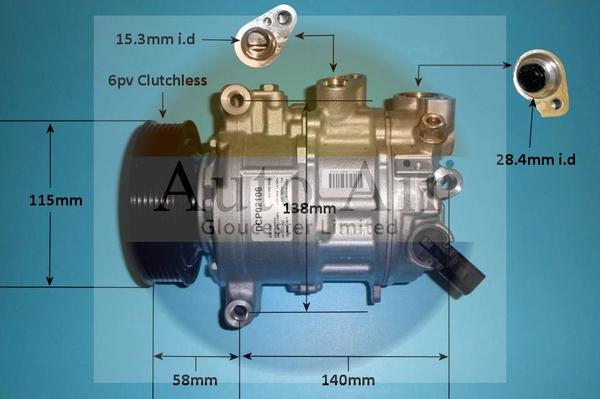 Auto Air Gloucester 14-0762 - Компресор, кондиціонер autocars.com.ua