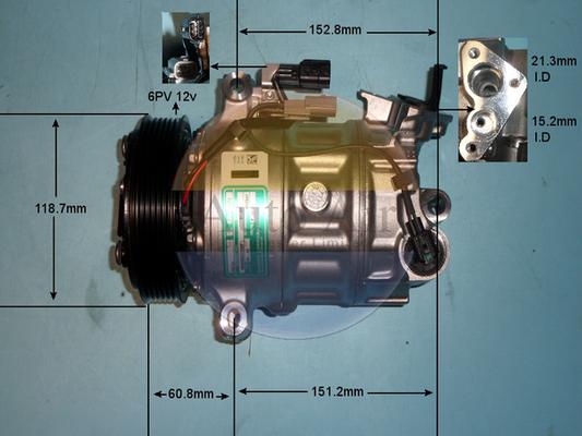 Auto Air Gloucester 14-0838 - Компресор, кондиціонер autocars.com.ua