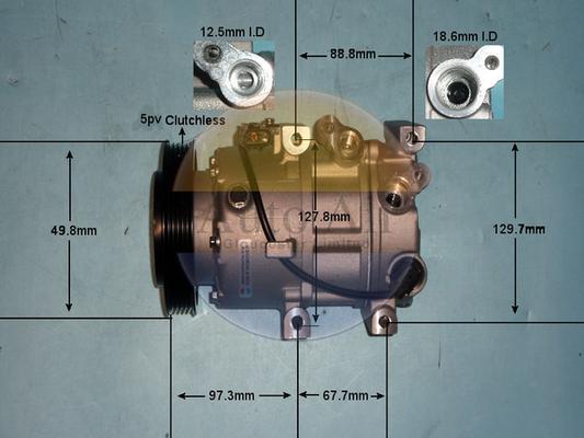 Auto Air Gloucester 14-0852P - Компресор, кондиціонер autocars.com.ua