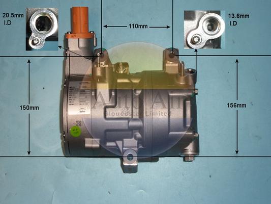 Auto Air Gloucester 14-0877 - Компресор, кондиціонер autocars.com.ua