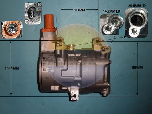 Auto Air Gloucester 14-0878 - Компресор, кондиціонер autocars.com.ua