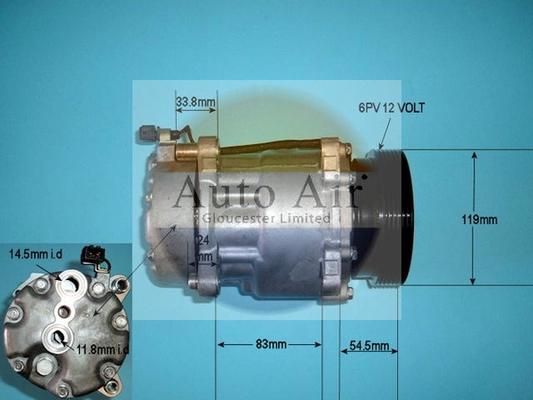 Auto Air Gloucester 14-1100P - Компрессор кондиционера autodnr.net