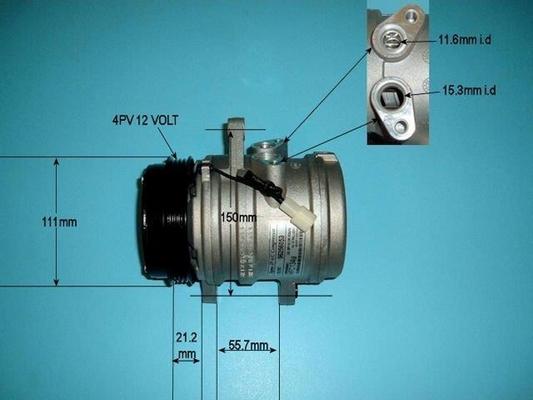 Auto Air Gloucester 14-1172 - Компресор, кондиціонер autocars.com.ua