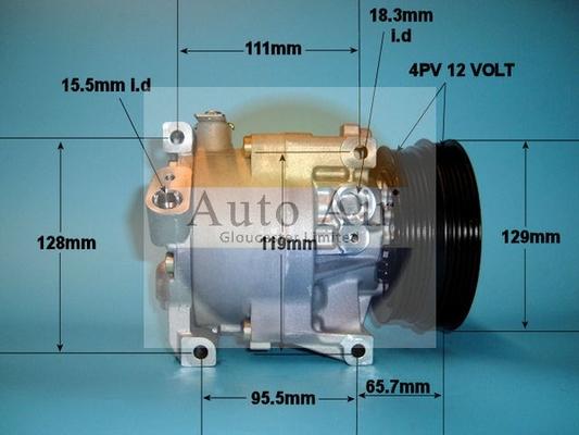 Auto Air Gloucester 14-1175 - Компрессор кондиционера autodnr.net