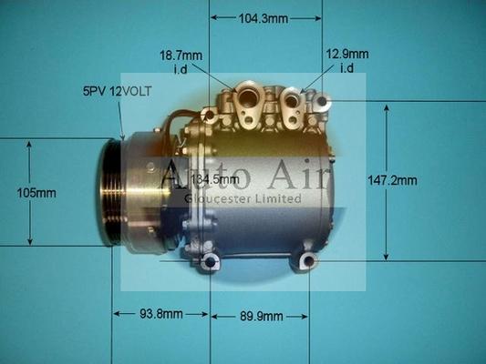 Auto Air Gloucester 14-1189P - Компрессор кондиционера autodnr.net