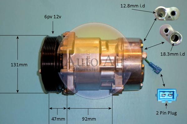 Auto Air Gloucester 14-1260P - Компрессор кондиционера autodnr.net