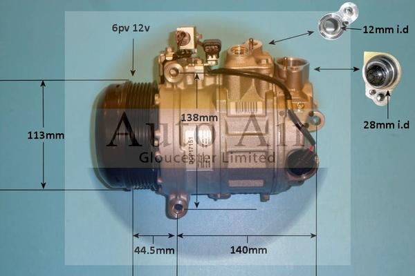 Auto Air Gloucester 14-1282 - Компрессор кондиционера autodnr.net