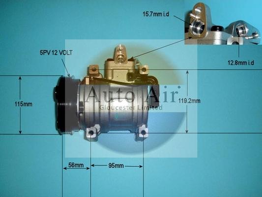 Auto Air Gloucester 14-1462 - Компрессор кондиционера autodnr.net