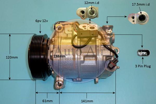 Auto Air Gloucester 14-1815P - Компрессор кондиционера autodnr.net