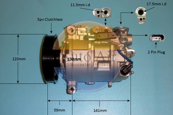 Auto Air Gloucester 14-1816p - Компрессор кондиционера autodnr.net