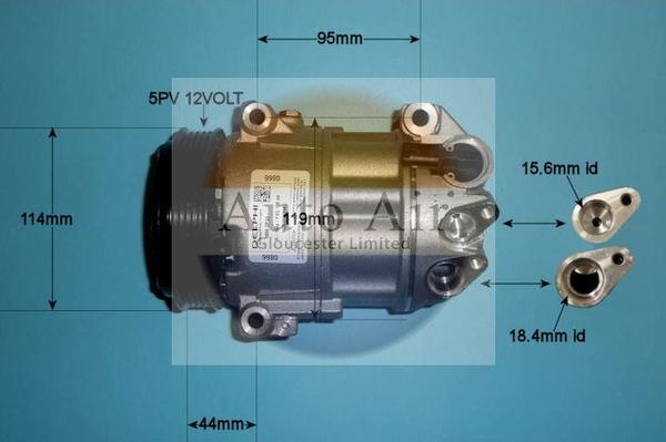 Auto Air Gloucester 14-2069 - Компресор, кондиціонер autocars.com.ua