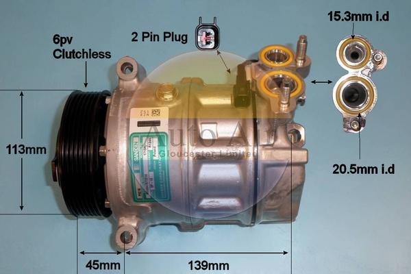 Auto Air Gloucester 14-2085 - Компрессор кондиционера autodnr.net