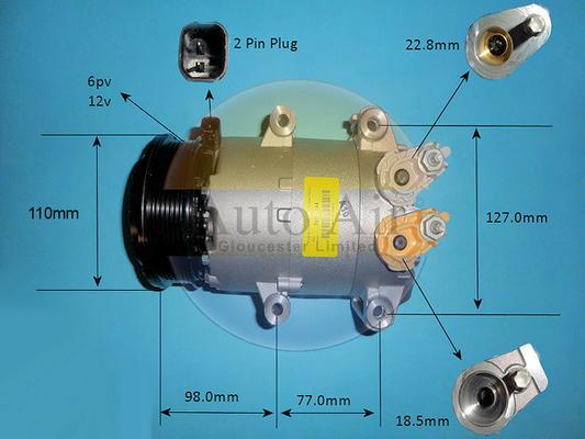 Auto Air Gloucester 14-2091 - Компрессор кондиционера autodnr.net