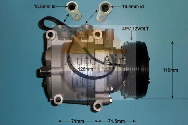 Auto Air Gloucester 14-3570P - Компресор, кондиціонер autocars.com.ua