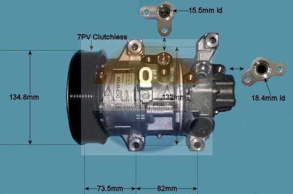 Auto Air Gloucester 14-4326 - Компресор, кондиціонер autocars.com.ua