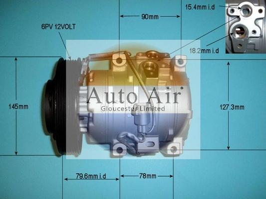 Auto Air Gloucester 14-4801R - Компресор, кондиціонер autocars.com.ua