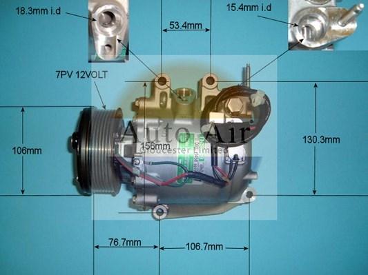 Auto Air Gloucester 14-4992 - Компресор, кондиціонер autocars.com.ua