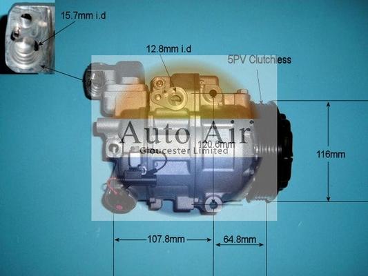 Auto Air Gloucester 14-6200 - Компресор, кондиціонер autocars.com.ua