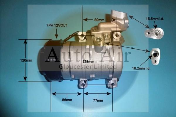 Auto Air Gloucester 14-6210P - Компрессор кондиционера autodnr.net