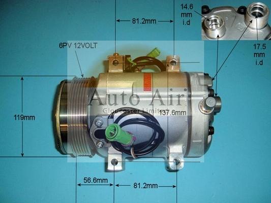 Auto Air Gloucester 14-6249 - Компрессор кондиционера autodnr.net