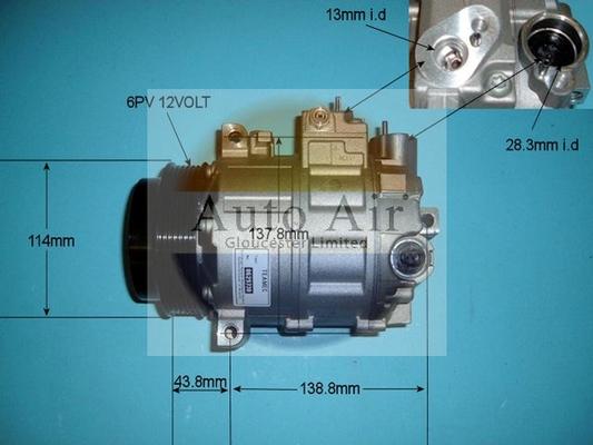 Auto Air Gloucester 14-6260R - Компрессор кондиционера autodnr.net