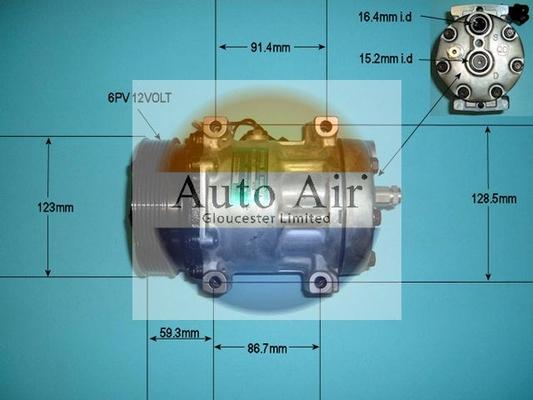 Auto Air Gloucester 14-8094 - Компресор, кондиціонер autocars.com.ua