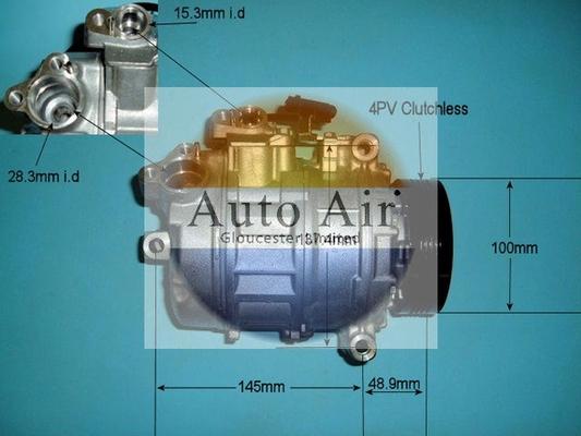 Auto Air Gloucester 14-9650 - Компресор, кондиціонер autocars.com.ua