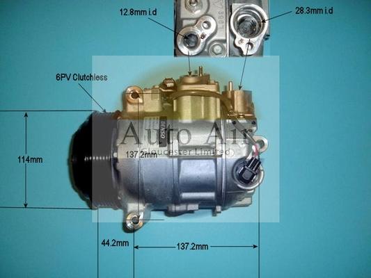 Auto Air Gloucester 14-9655 - Компресор, кондиціонер autocars.com.ua