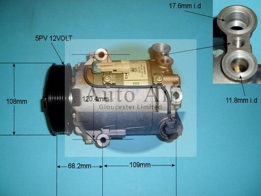 Auto Air Gloucester 14-9706 - Компрессор кондиционера autodnr.net