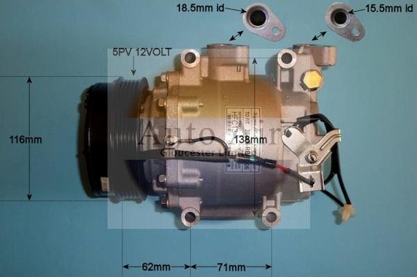 Auto Air Gloucester 14-9748P - Компрессор кондиционера autodnr.net