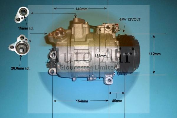 Auto Air Gloucester 14-9767P - Компрессор кондиционера autodnr.net