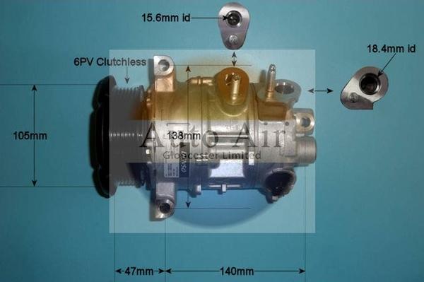 Auto Air Gloucester 14-9770 - Компресор, кондиціонер autocars.com.ua