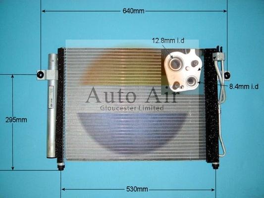Auto Air Gloucester 16-0009 - Конденсатор, кондиціонер autocars.com.ua