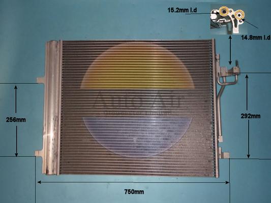 Auto Air Gloucester 16-0017 - Конденсатор, кондиціонер autocars.com.ua