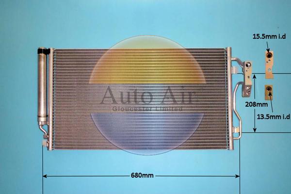 Auto Air Gloucester 16-0060 - Конденсатор кондиционера autodnr.net