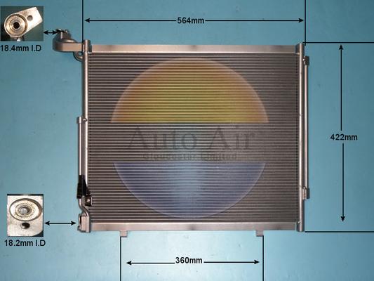 Auto Air Gloucester 16-0104 - Конденсатор, кондиціонер autocars.com.ua