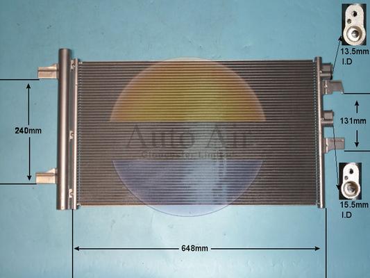 Auto Air Gloucester 16-0128 - Конденсатор, кондиціонер autocars.com.ua