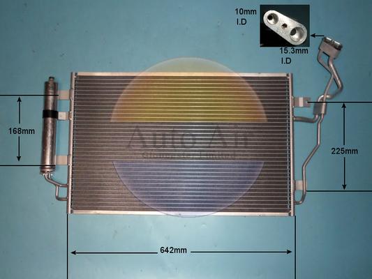 Auto Air Gloucester 16-0135 - Конденсатор, кондиціонер autocars.com.ua