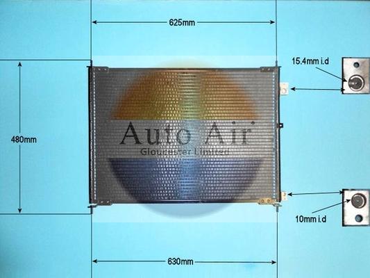 Auto Air Gloucester 16-1144 - Конденсатор, кондиціонер autocars.com.ua