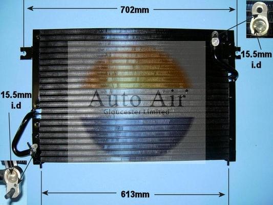 Auto Air Gloucester 16-1223 - Конденсатор, кондиціонер autocars.com.ua