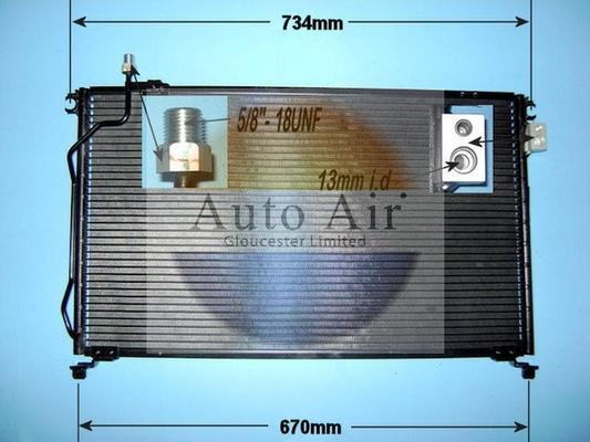 Auto Air Gloucester 16-1237 - Конденсатор, кондиціонер autocars.com.ua